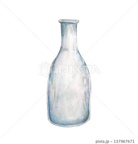 bottle watercolor illustration bottle watercolor illustration 137967671