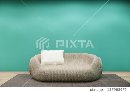 Empty room, Mock up on wooden floor on mint wall with plants and wall wooden design decoration.3D rendering Empty room, Mock up on wooden floor on mint wall with plants and wall wooden design decoration.3D rendering 137968475