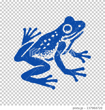 Frog Icon Cute Silhouette Vector Cartoon Amphibian Animal Symbol Nature Character 137968720