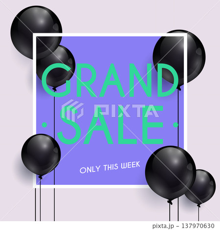 Grand Sale Banner. Can be used for website and mobile website banners, web design, posters, email and newsletter designs. Grand Sale Banner. Can be used for website and mobile website banners, web design, posters, email and newsletter designs. 137970630