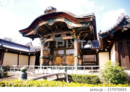 京都府 東本願寺・菊の門/勅使門(国登録有形文化財) 京都市 下京区 常葉町 2022年2月 京都府 京都府 東本願寺・菊の門/勅使門(国登録有形文化財) 京都市 下京区 常葉町 2022年2月 京都府 137970693