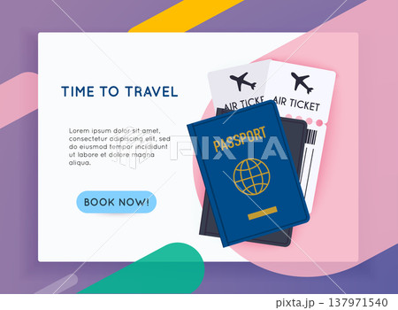 Travel around the World. Vacation booking.  Flat design modern vector illustration concept. 137971540