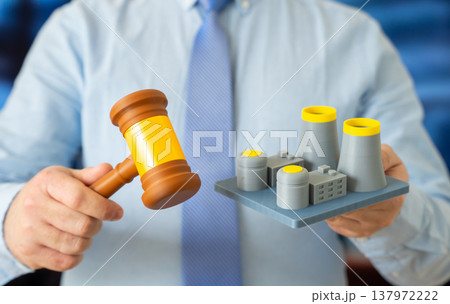 Court ruling on the nuclear power plant. Updated nuclear energy legislation and legal control. Government decisions shape safety standards and influence the future of strategic energy infrastructure 137972222