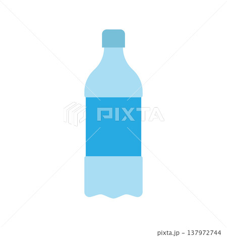 Plastic water bottle icon isolated on white background Plastic water bottle icon isolated on white background 137972744