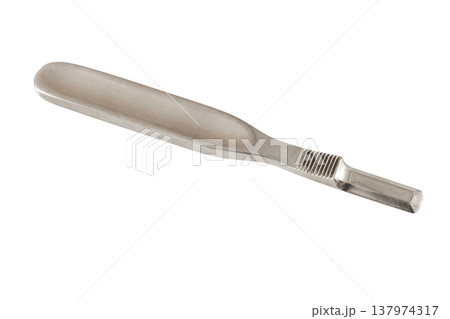 surgical metal chisel isolated on white background with clipping path surgical metal chisel isolated on white background with clipping path 137974317