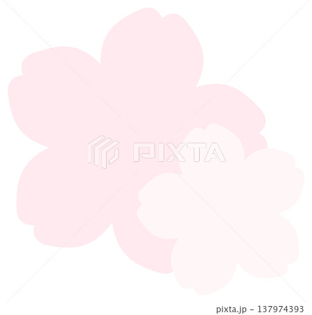 淡いピンクのやさしい桜アイコン素材 淡いピンクのやさしい桜アイコン素材 137974393