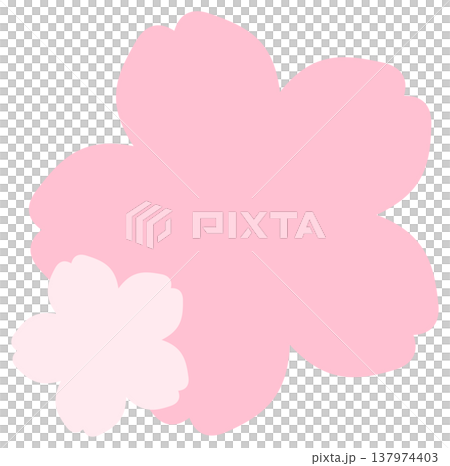 淡いピンクのやさしい桜アイコン素材 淡いピンクのやさしい桜アイコン素材 137974403