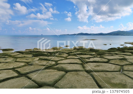 久米島の畳石 沖縄 久米島の畳石 沖縄 137974505