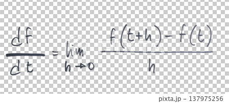 the formula of differential calculus written with black marker the formula of differential calculus written with black marker 137975256