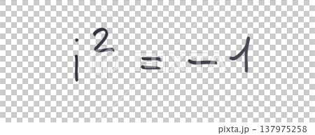 Complex numbers formula written with black marker 137975258