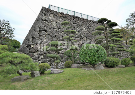 大分県 「府内城」 櫓と石垣 大分県 「府内城」 櫓と石垣 137975403