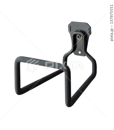 View of Garden hose holder wall mount, focus selective View of Garden hose holder wall mount, focus selective 137975551