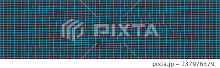 Abstract blue grid pattern with subtle wave effect Abstract blue grid pattern with subtle wave effect 137976379