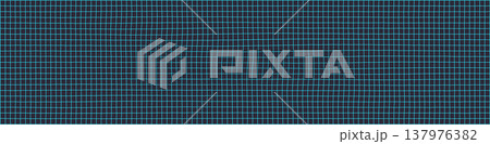 Wavy blue line grid on black background for digital patterns Wavy blue line grid on black background for digital patterns 137976382