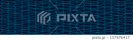 Abstract distorted grid pattern with wavy lines in blue tones Abstract distorted grid pattern with wavy lines in blue tones 137976417