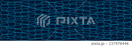 Abstract distorted grid pattern for modern design projects 137976446