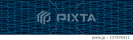 Distorted grid pattern on dark background for creative design Distorted grid pattern on dark background for creative design 137976451