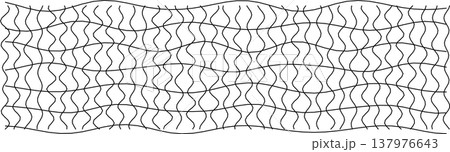Abstract wavy distorted grid pattern for modern design 137976643