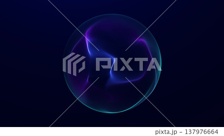 Blue plasma energy sphere with glowing particle surface on dark background. Abstract futuristic orb with vivid light texture and deep digital atmosphere. Blue plasma energy sphere with glowing particle surface on dark background. Abstract futuristic orb with vivid light texture and deep digital atmosphere. 137976664