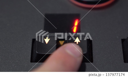 Preset Switching with Arrow Buttons on Lighting Mixer in 4K Preset Switching with Arrow Buttons on Lighting Mixer in 4K 137977174