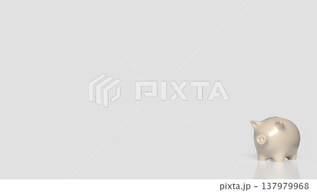 Piggy Bank Savings Concept On Clean Background 3d render. 137979968