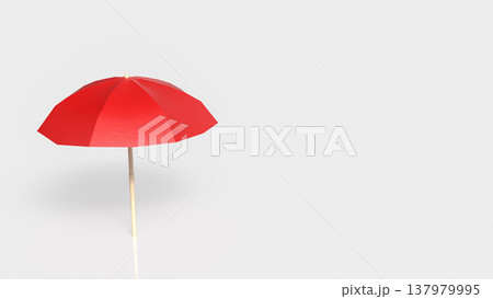 Red Umbrella Protection And Insurance Safety Concept 3d render. Red Umbrella Protection And Insurance Safety Concept 3d render. 137979995
