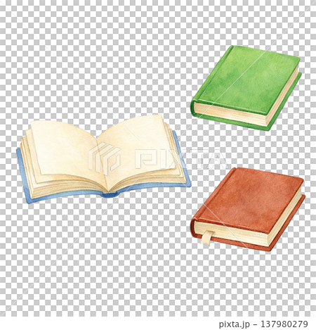 色彩繽紛的筆記本插圖集:打開和關閉的書籍、文具插圖、白色背景、學習和教育主題。 色彩繽紛的筆記本插圖集:打開和關閉的書籍、文具插圖、白色背景、學習和教育主題。 137980279