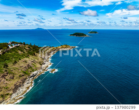 Bird eye view photo of waves and water surface texture sea sky background Beautiful nature Amazing view sea ocean background 137980299