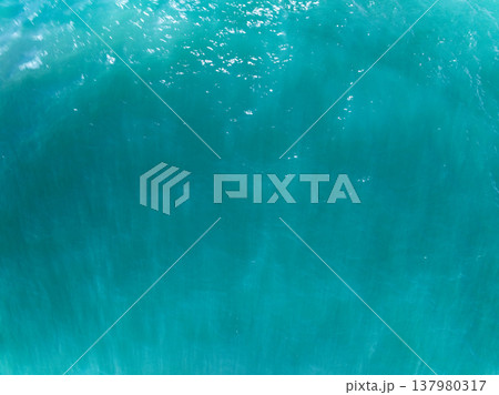 Top view sea surface waves texture background 137980317