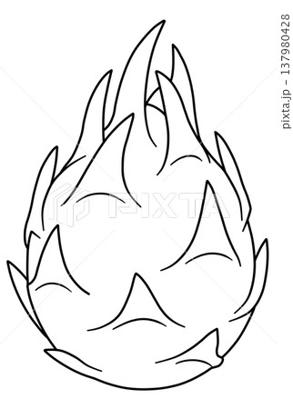 果物線画色々 果物線画色々 137980428