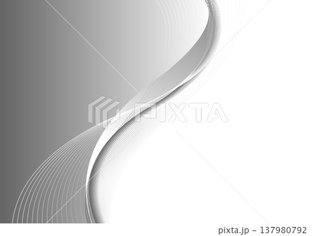 Grey white flowing elegant waves abstract minimal background Grey white flowing elegant waves abstract minimal background 137980792