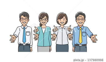 ビジネスチーム、成功の瞬間！ 137980998