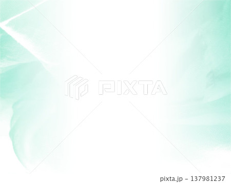 背景素材 透明感のある淡い水色のコットン 中央から左右に濃くなるグラデーション 横 他色有り 137981237