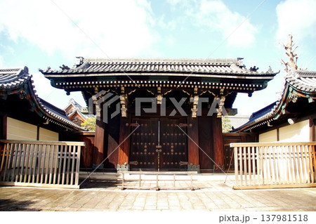 京都府　東本願寺・玄関門　京都市 下京区 常葉町　2022年2月 137981518