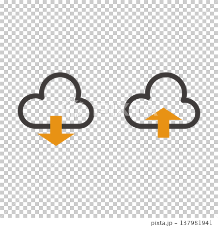 クラウドのアイコン クラウドのアイコン 137981941