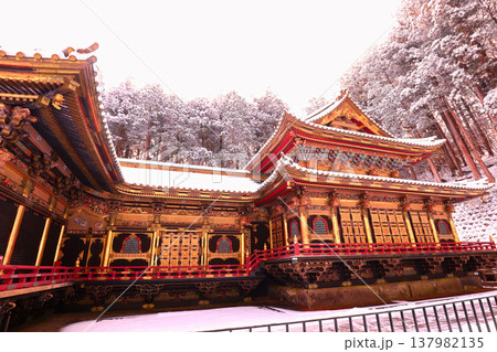日光市　日光山輪王寺　大猷院　本殿　相の間　拝殿 137982135