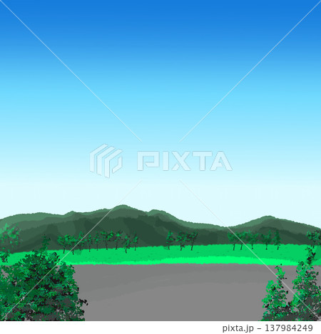 自然豊かな背景イラスト 137984249