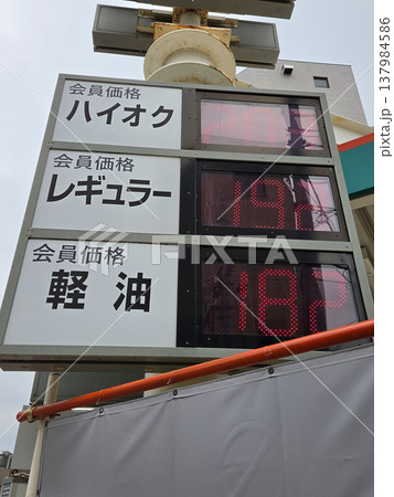高騰するガソリン価格　2026年3月 137984586