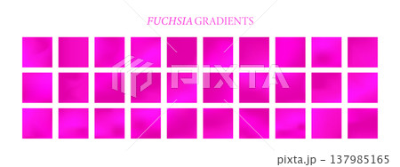 Fuchsia gradient. Colorful magenta watercolor texture. Minimalistic Vector illustration. Set of squared swatches Fuchsia gradient. Colorful magenta watercolor texture. Minimalistic Vector illustration. Set of squared swatches 137985165