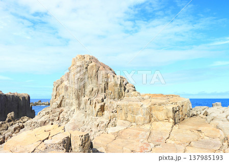 福井県坂井市、東尋坊の風景 137985193