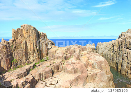 福井県坂井市、東尋坊の風景 137985196