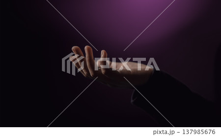 Open hand reaching in darkness. Concept of poverty, inequality, humanitarian aid Open hand reaching in darkness. Concept of poverty, inequality, humanitarian aid 137985676