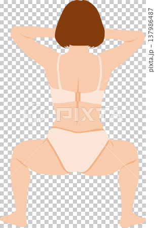 成功節食的女人的插圖 成功節食的女人的插圖 137986487