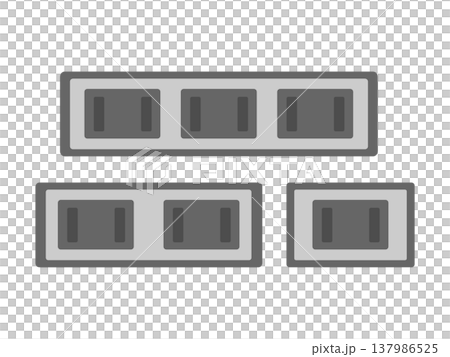 コンセントのイラストセット(2) コンセントのイラストセット(2) 137986525