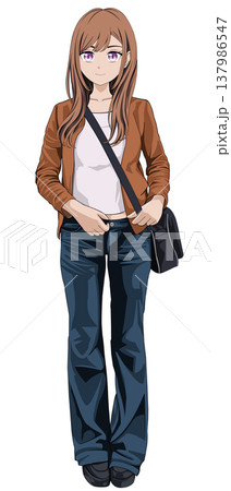 ポーズをする女性 ポーズをする女性 137986547