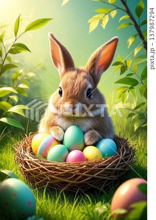 バニー うさぎ 子うさぎ 137987294