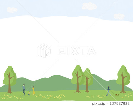 山と自然のある風景 山と自然のある風景 137987922