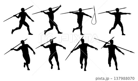 Black Solid Equestrian Jumps Silhouettes Set of Six on White Background Black Solid Equestrian Jumps Silhouettes Set of Six on White Background 137988070