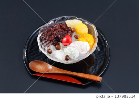 美味しそうなあんみつ 137988314