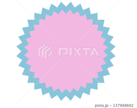 セール バッジ 吹き出し ラベル フレーム ポップ シンプル 枠あり フチあり アイコン 単品 137988602